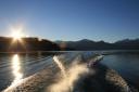 Terug over lake manapouri